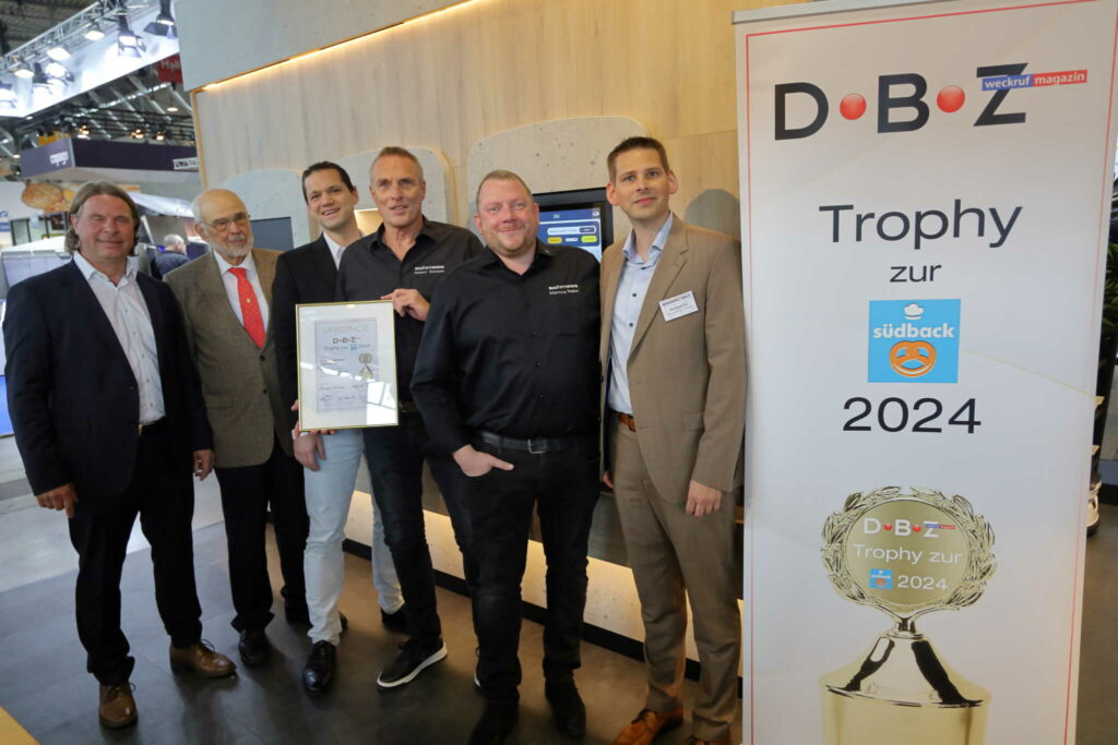 DBZ Trophy zur Südback für Backje von Schmees Ladenbau