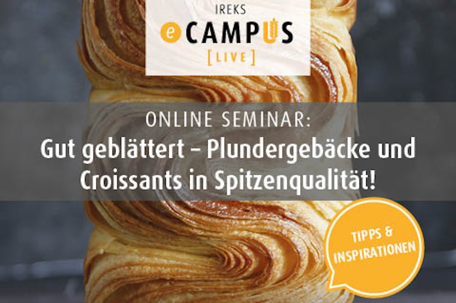 Ireks-Webinar zu Plundergebäcken und Croissants