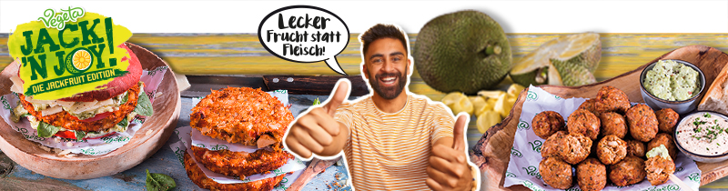 "Jack'n Joy-Edition" – vegane Burger und Bites mit dem Veggie-Star Jackfruit