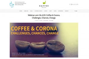 Die Kaffemacher veranstalten ein Coffee-&-Corona-Webinar.