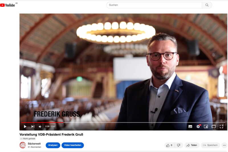 Das VDB-Präsidium stellt sich vor: Präsident Frederik Gruß