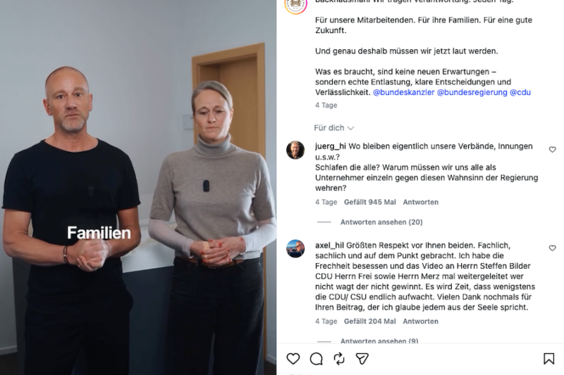 Backhaus Mahl kritisiert Entlastungsprämie